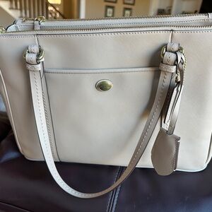 Coach Cream Leather Handbag